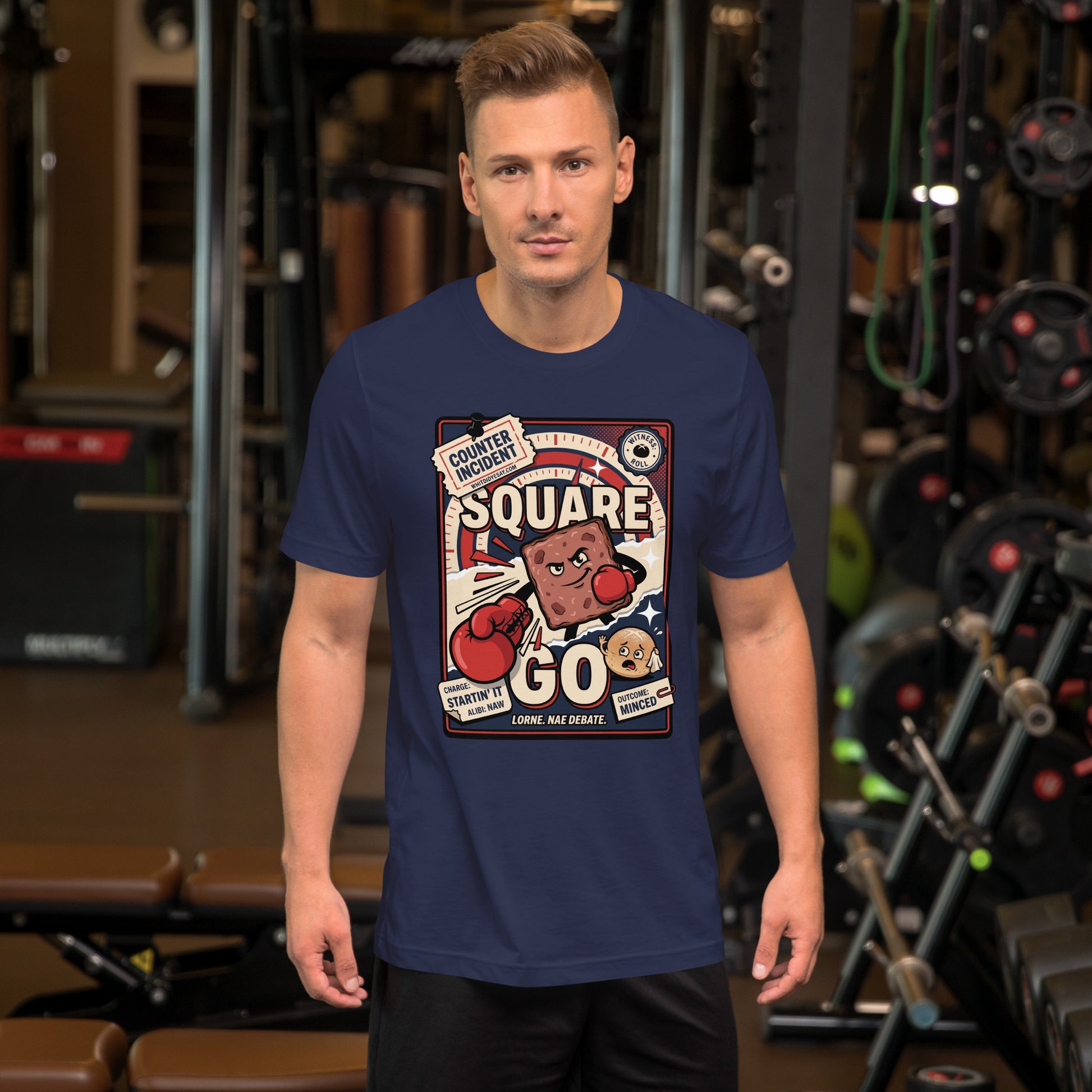 SQUARE GO - The Full Scottish Tee | Navy | Men's Lifestyle