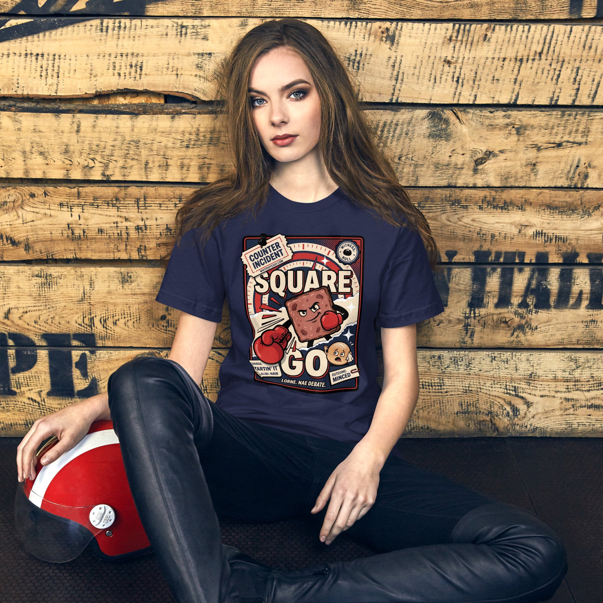 SQUARE GO - The Full Scottish Tee | Navy | Women's Lifestyle