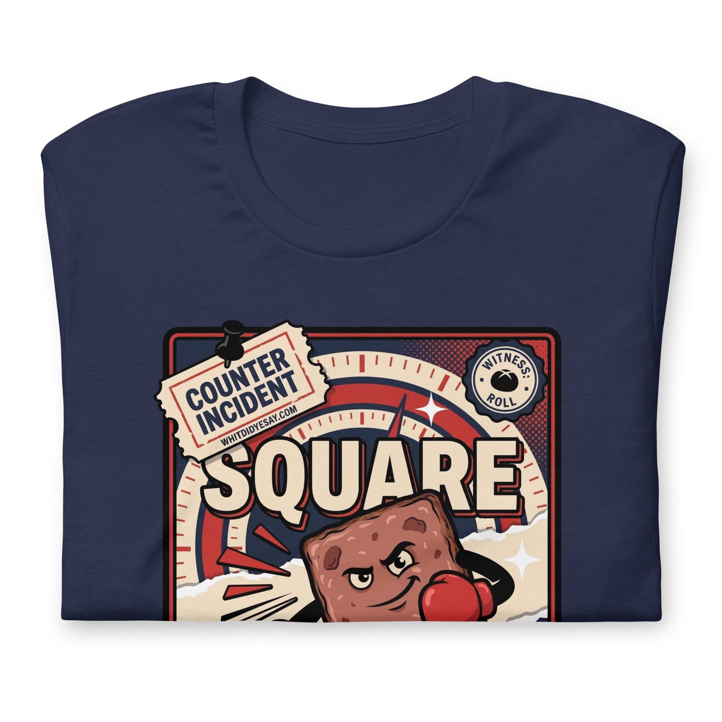 SQUARE GO - The Full Scottish Tee | Navy | Folded