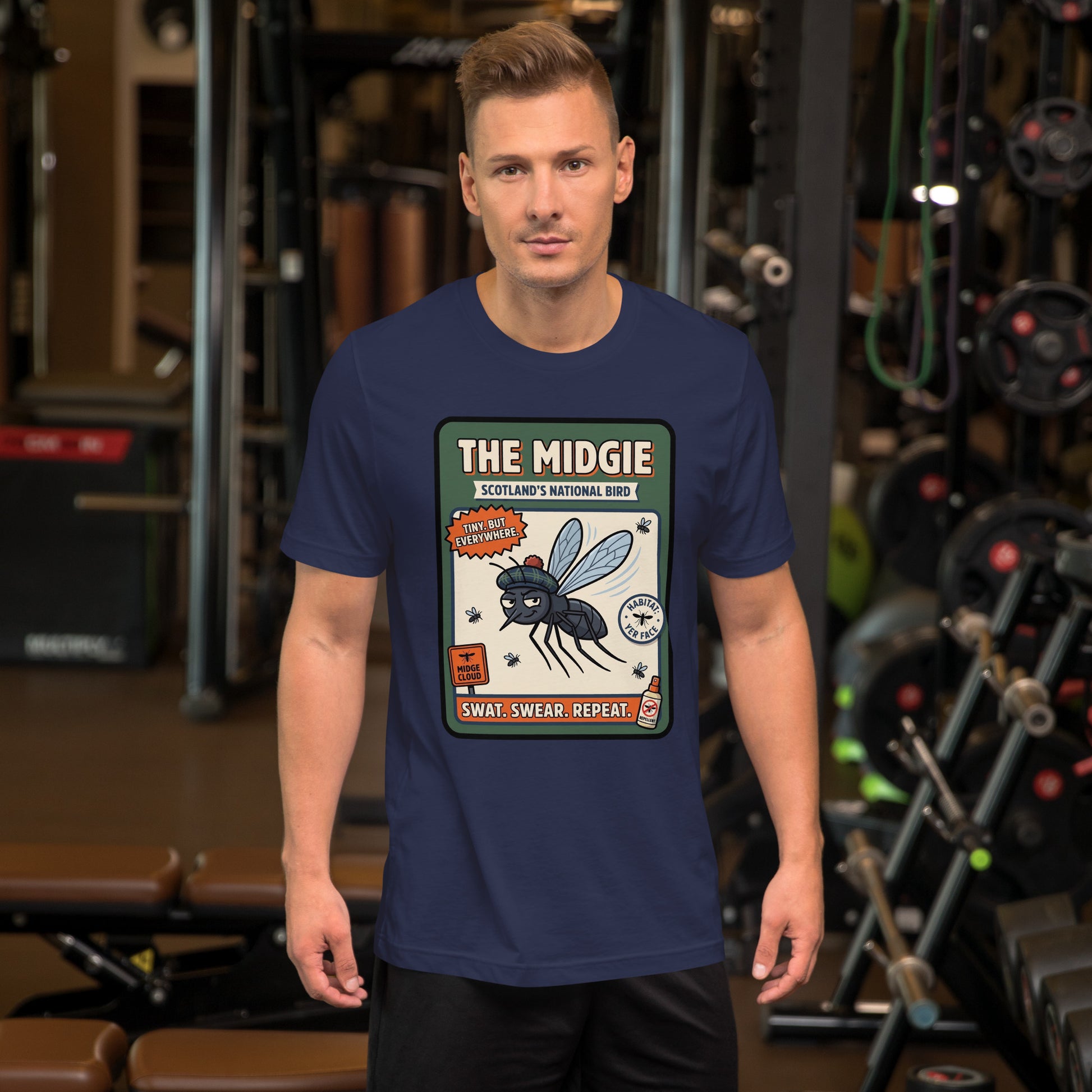 THE MIDGIE - The Full Scottish Tee | Navy | Men's Lifestyle