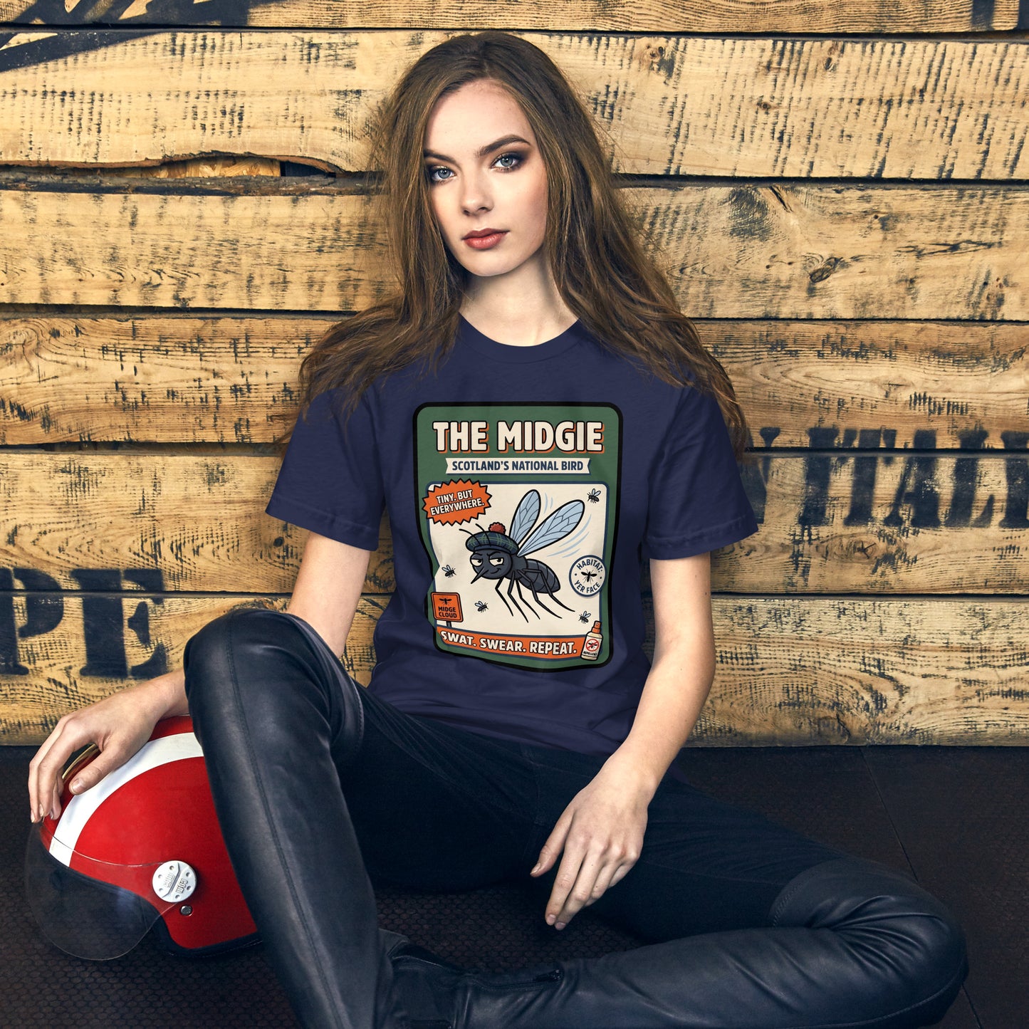 THE MIDGIE - The Full Scottish Tee | Navy | Women's Lifestyle