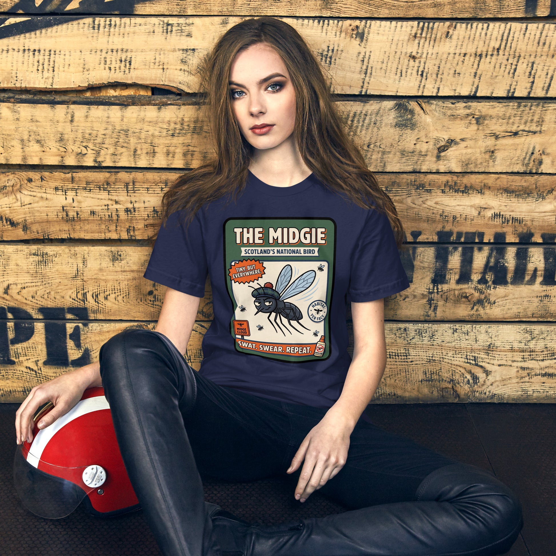 THE MIDGIE - The Full Scottish Tee | Navy | Women's Lifestyle