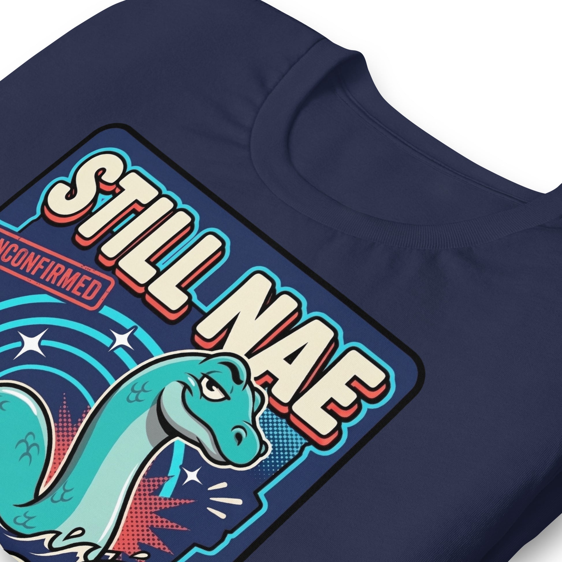 STILL NAE PROOF - The Full Scottish Tee | Navy | Print detail