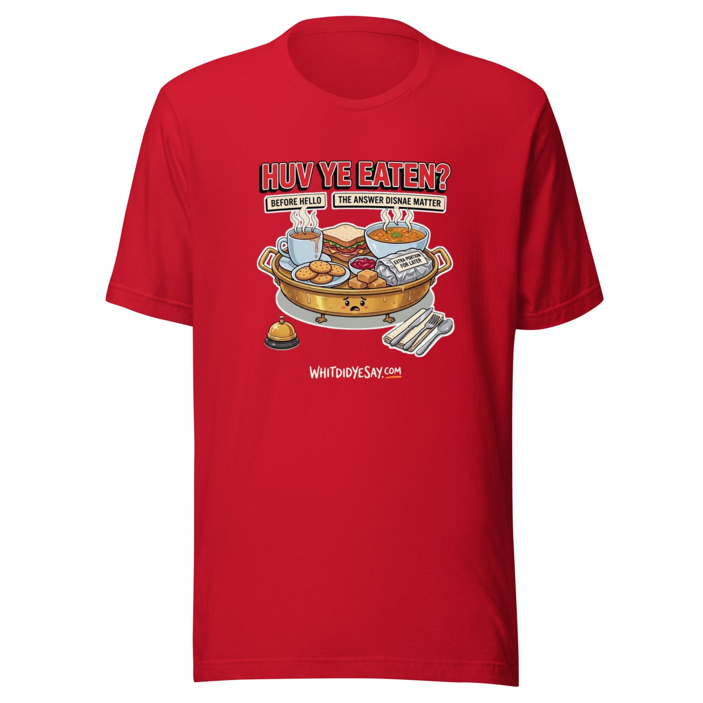 Huv Ye Eaten? The Maw Tee | Red | Ghost