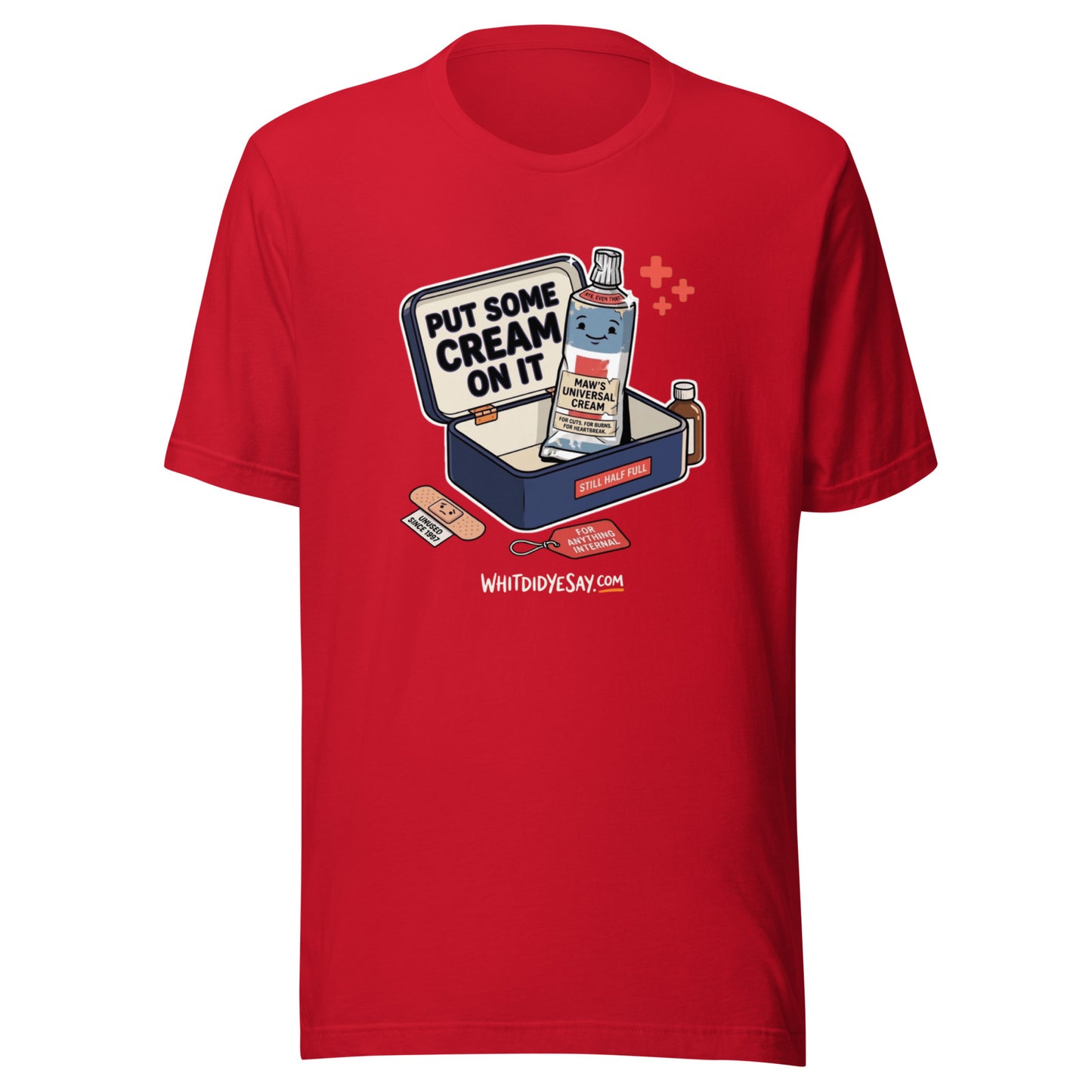 Put Some Cream on It - The Maw Tee | Red | Ghost