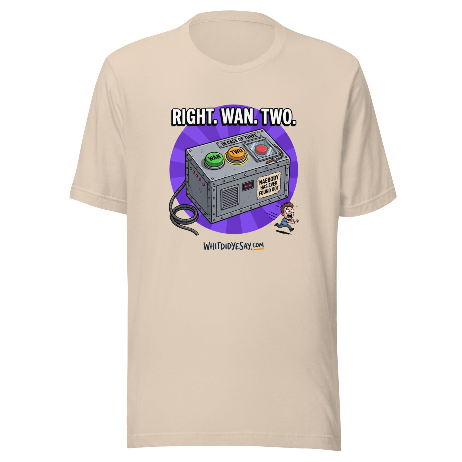 Right. Wan. Two. - The Maw Tee | Soft Cream | Ghost
