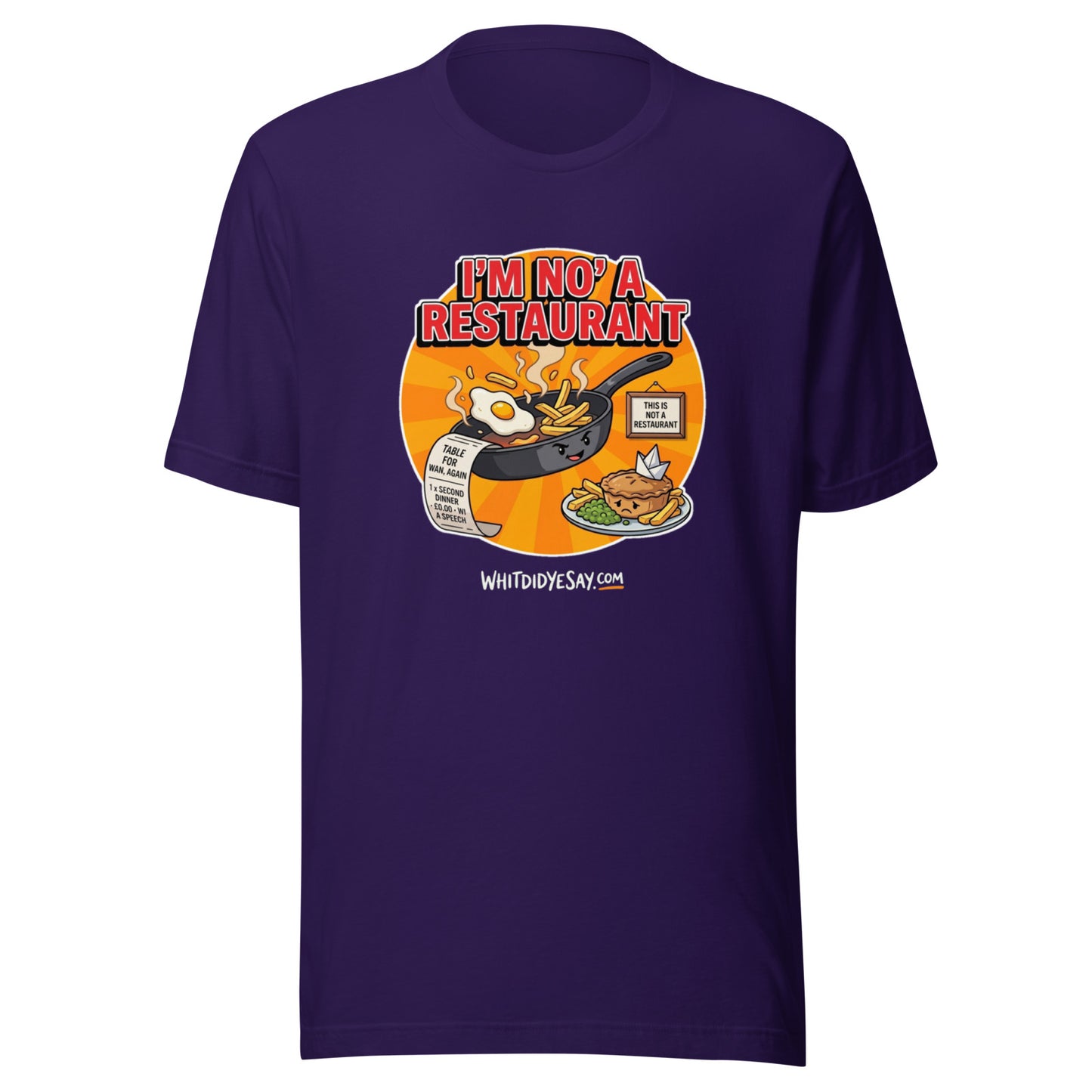 I'm No' a Restaurant - The Maw Tee | Team Purple | Ghost