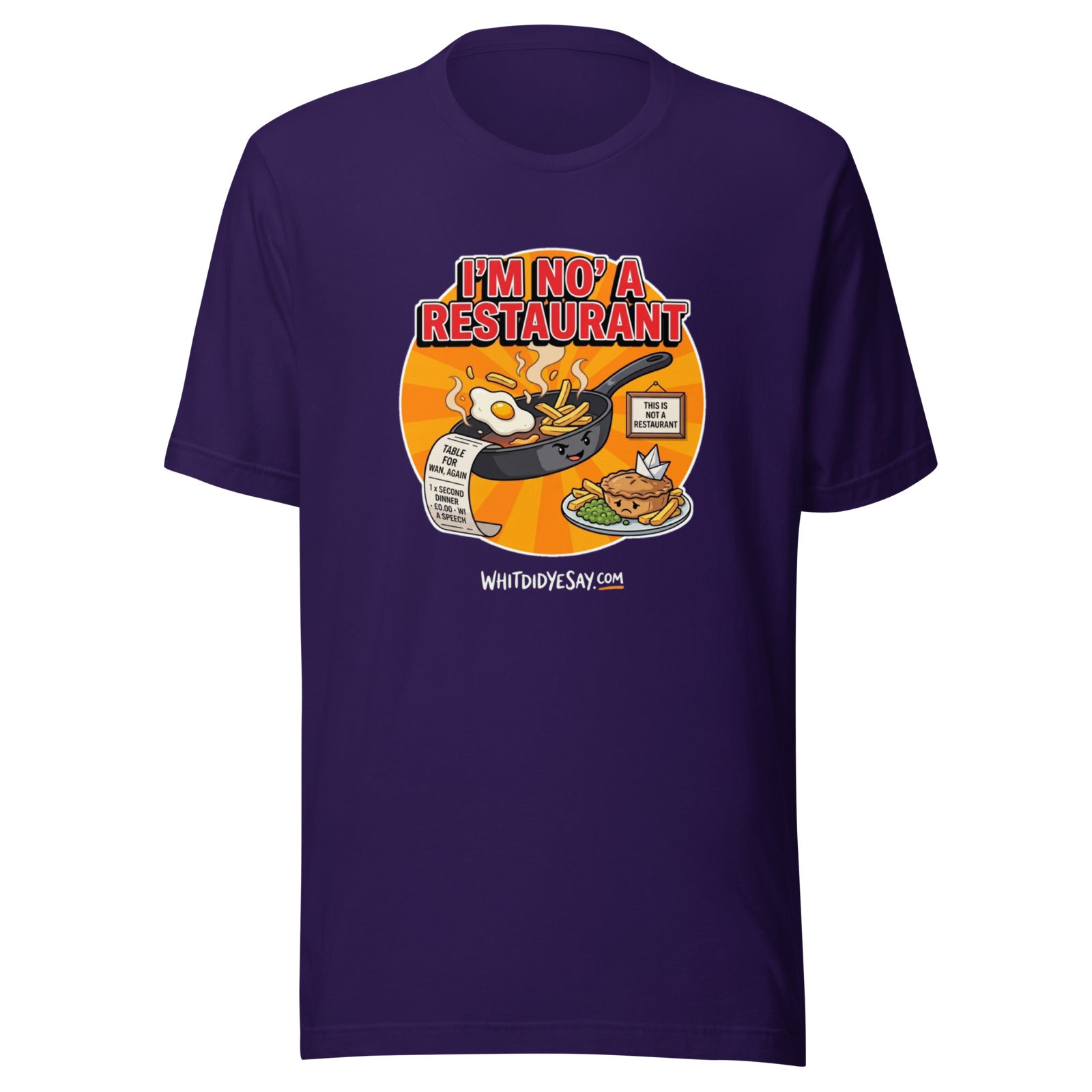 I'm No' a Restaurant - The Maw Tee | Team Purple | Ghost