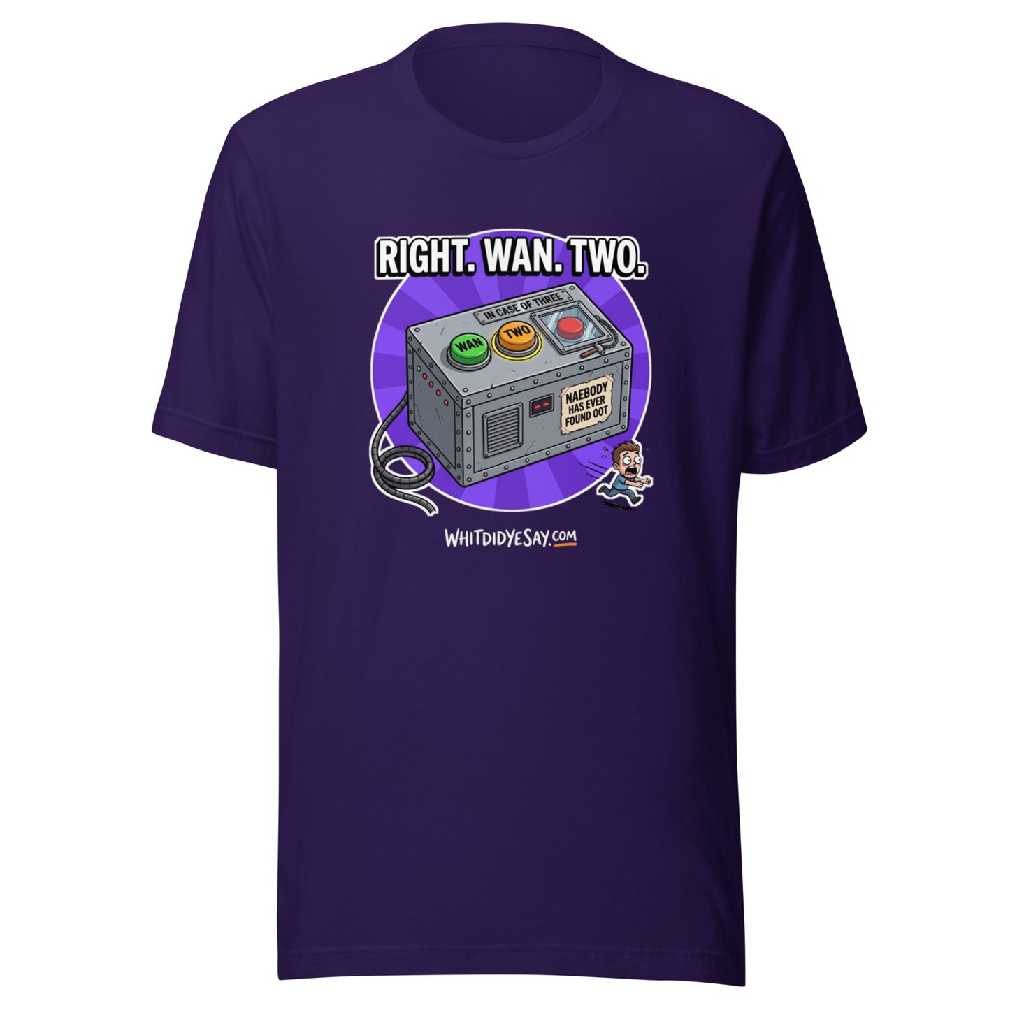 Right. Wan. Two. - The Maw Tee | Team Purple | Ghost