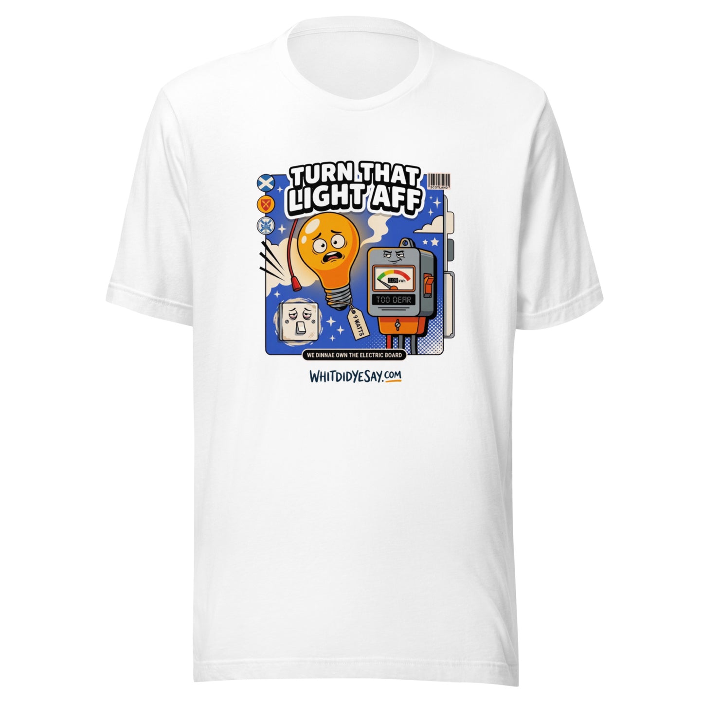 Turn That Light Aff - The Maw Tee | White | Ghost
