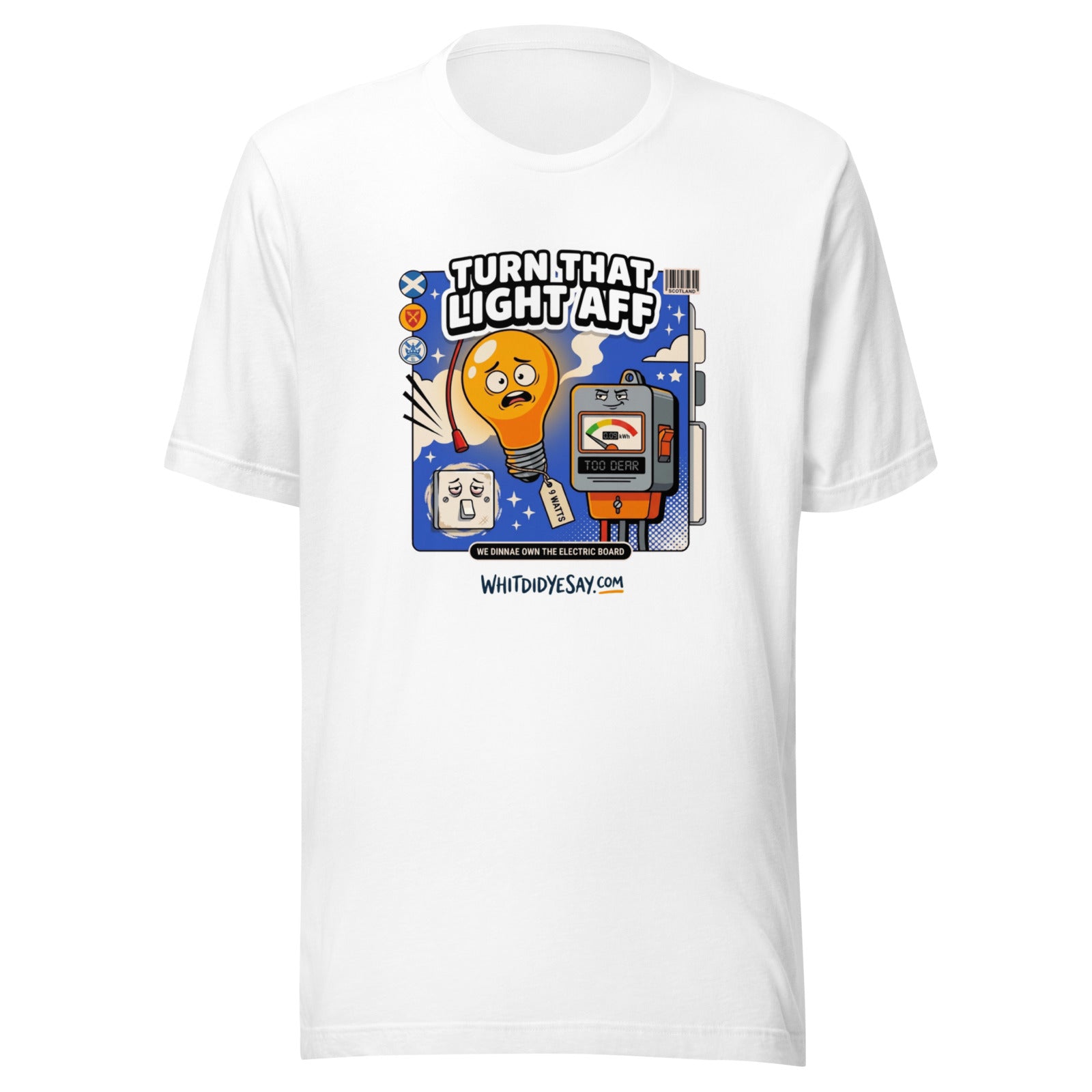 Turn That Light Aff - The Maw Tee | White | Ghost