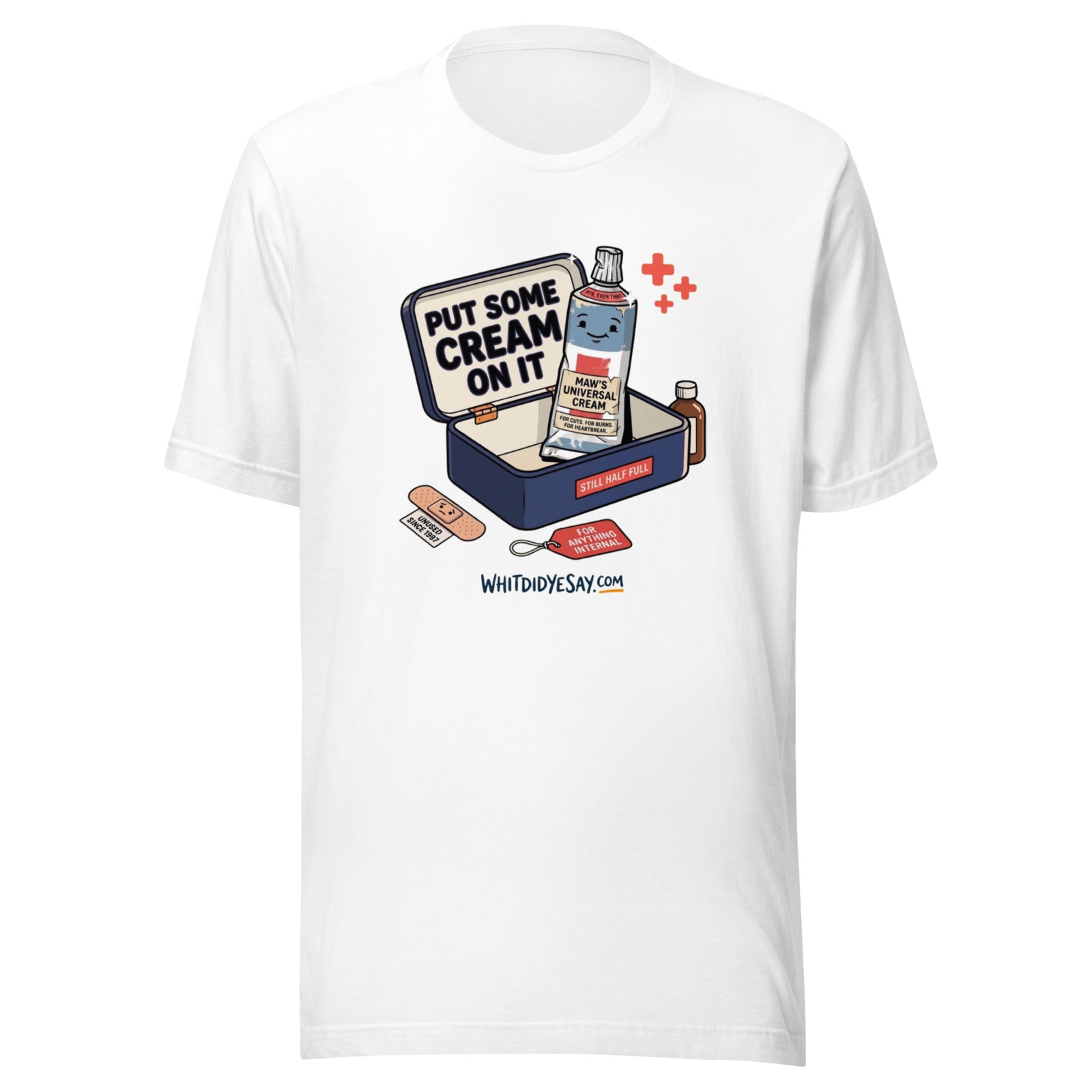 Put Some Cream on It - The Maw Tee | White | Ghost